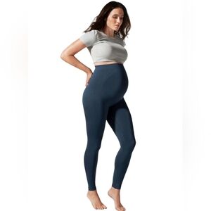 Blanqi Tourquoise Large Maternity Leggings size large